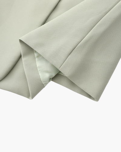 Scarlett | Dobbeltvendt Plus Size Skulder Blazer Dame i Grøn