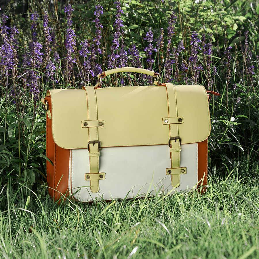 Zainetto Satchel Bicolore Chic – Stilfuld og Alsidig Lædertaske