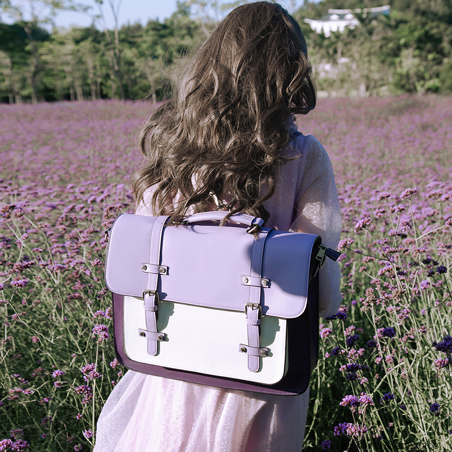 Zainetto Satchel Bicolore Chic – Stilfuld og Alsidig Lædertaske