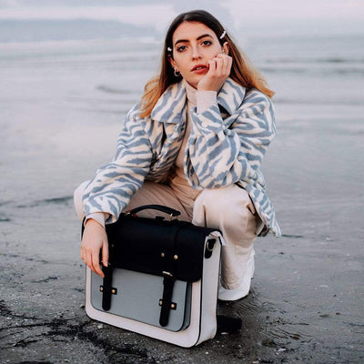 Zainetto Satchel Bicolore Chic – Stilfuld og Alsidig Lædertaske