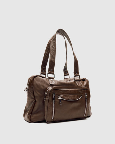 Mille – Mørkebrun Vintage Lædertaske