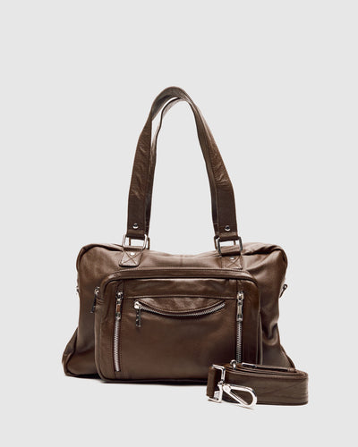 Mille – Mørkebrun Vintage Lædertaske