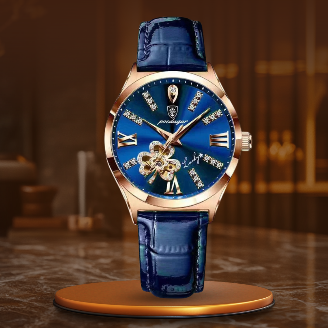 Månefase ur med armbånd – luksus kvarts dameur med månefase, romantisk design og armbånd