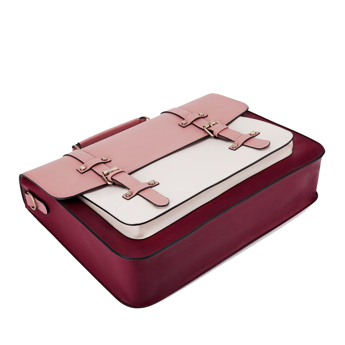 Zainetto Satchel Bicolore Chic – Stilfuld og Alsidig Lædertaske