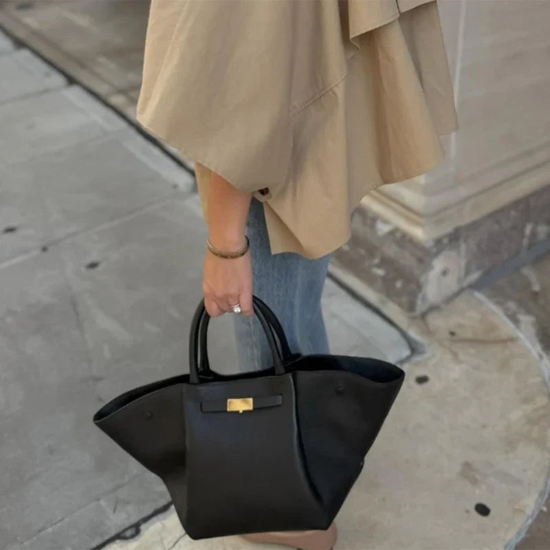 Emma – Elegant Læder Tote Taske til Dame