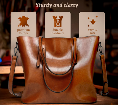 La Preferita di Nicole – Vintage Læder Skuldertaske