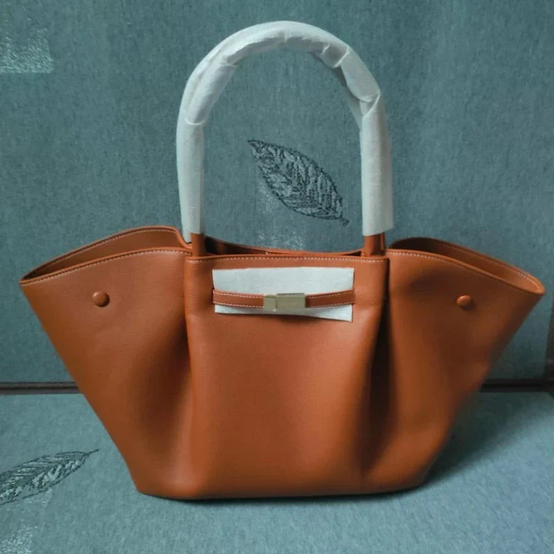 Emma – Elegant Læder Tote Taske til Dame