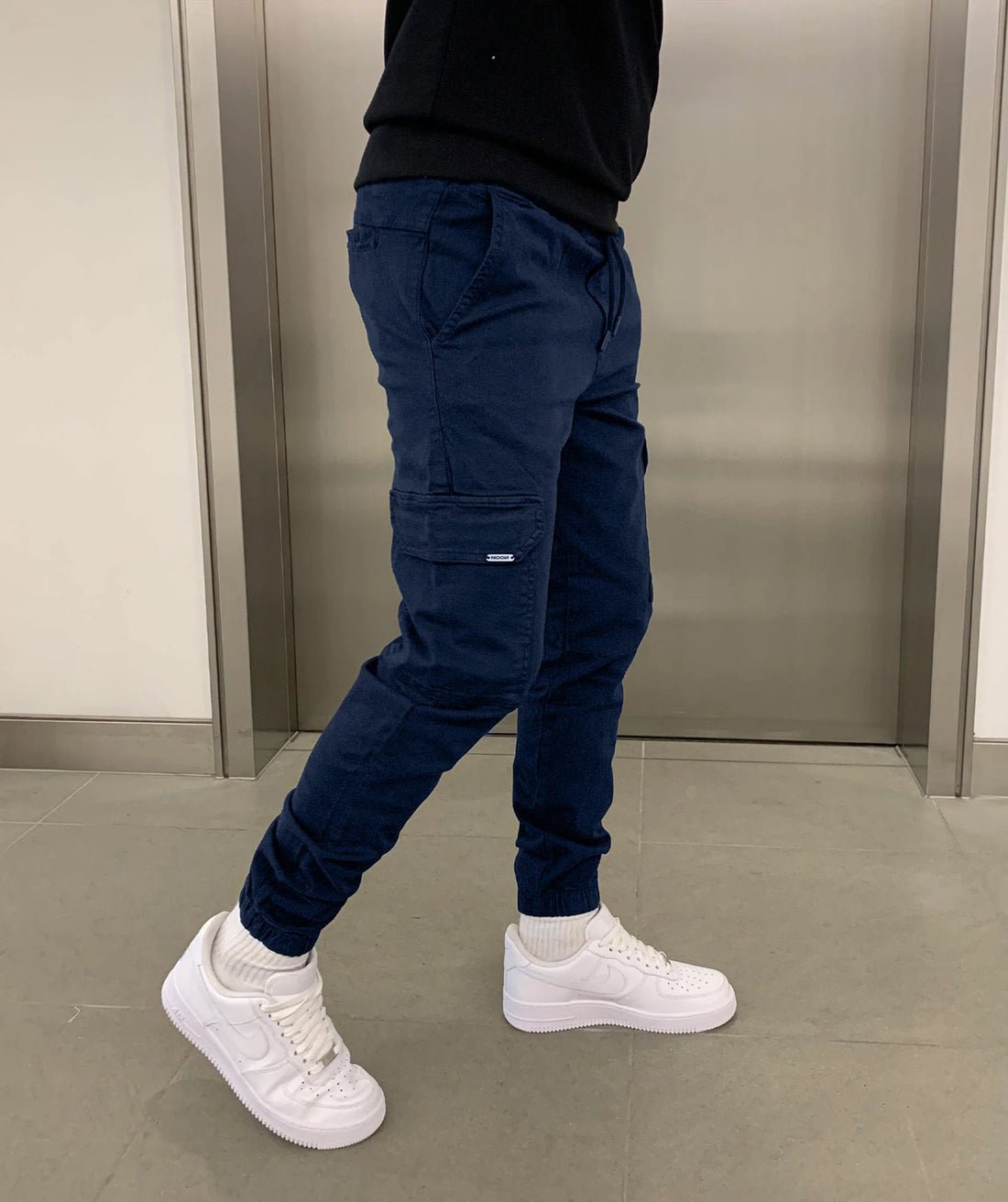 Laurent | Herre Denim Jeans Slim Fit Cargo Joggers Mænd Bukser