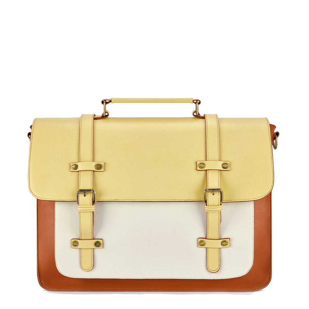 Zainetto Satchel Bicolore Chic – Stilfuld og Alsidig Lædertaske