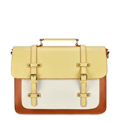 Zainetto Satchel Bicolore Chic – Stilfuld og Alsidig Lædertaske