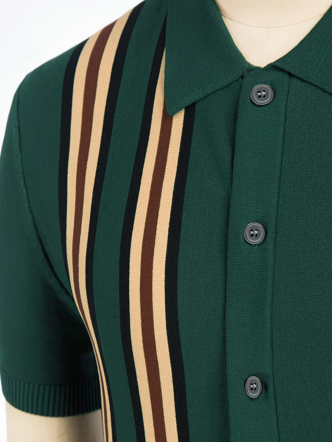 Trevor | Casual herre skjorte med knapper – åndbar kortærmet skjorte