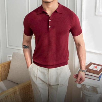 Dylan | Slim fit herre polo – elegant kortærmet poloshirt