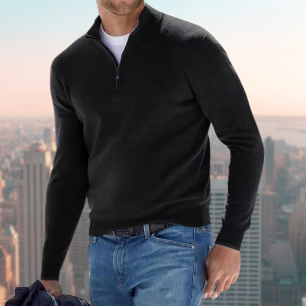 Topman | Herre sweatshirt med kvart lynlås – casual sportstrøje