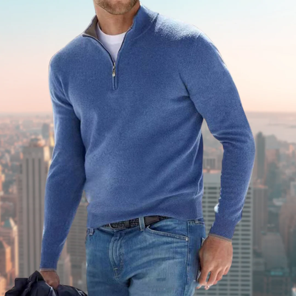 Topman | Herre sweatshirt med kvart lynlås – casual sportstrøje