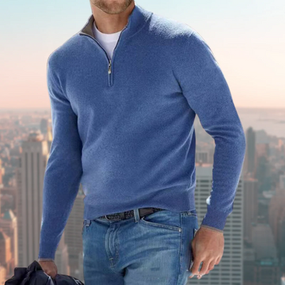 Topman | Herre sweatshirt med kvart lynlås – casual sportstrøje