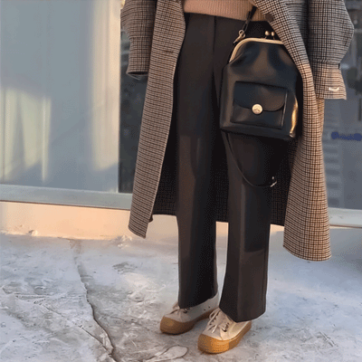 Vintage Lædertaske med Snaplukning – Retro Chic fra Lisa