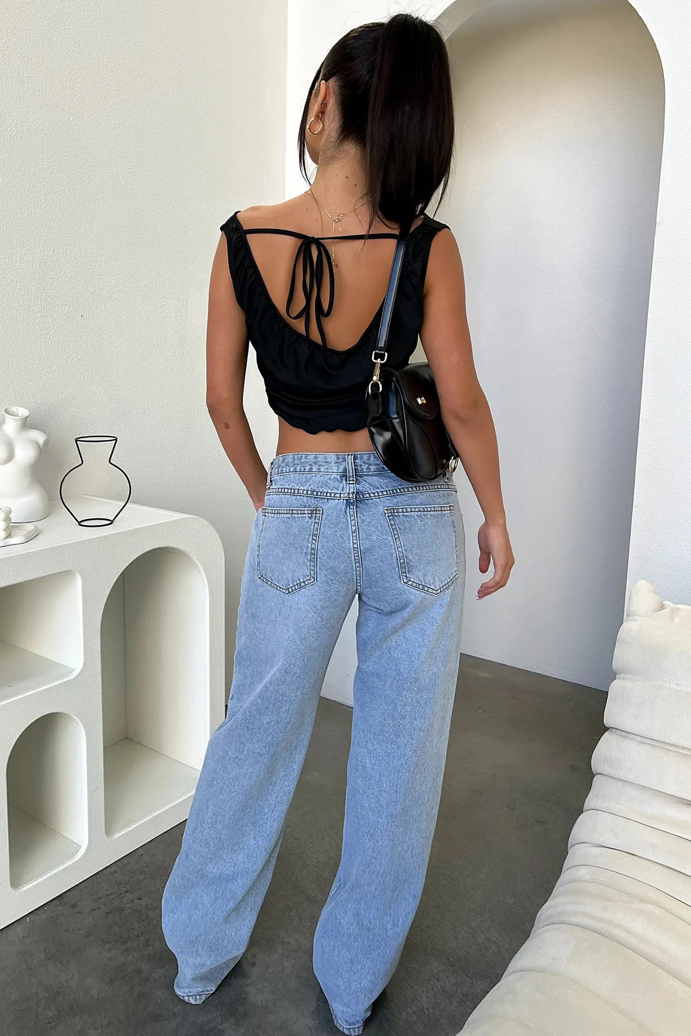 Mandy | Denim Jeans High-Waisted Bukser Dame