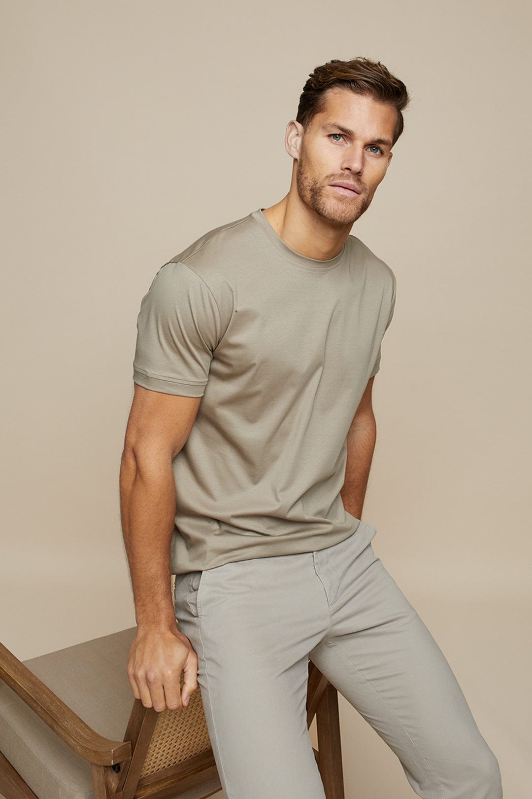 Jonathan | Elegant luksus herre t-shirt – premium åndbar bomuld
