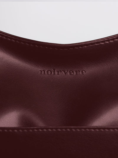 Minimalistisk Vegan Læder Hobo Skuldertaske