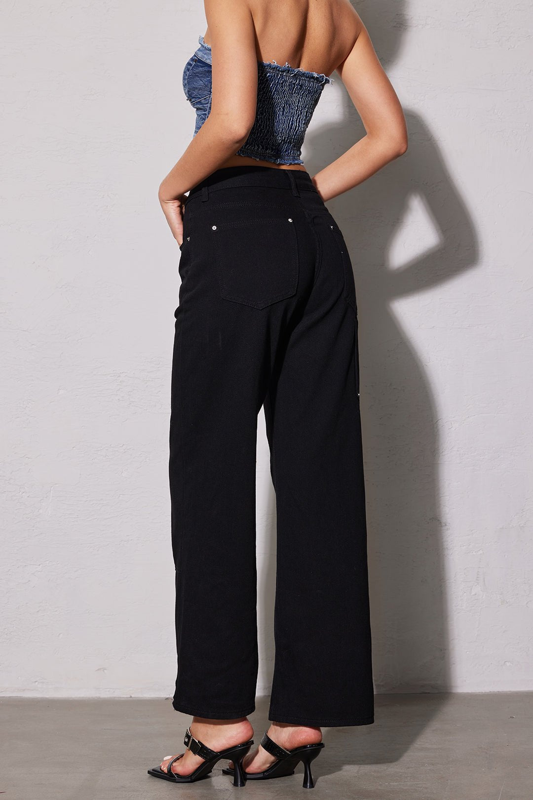 Aurelia | Denim Jeans Classic Utility Sort Bukser Dame