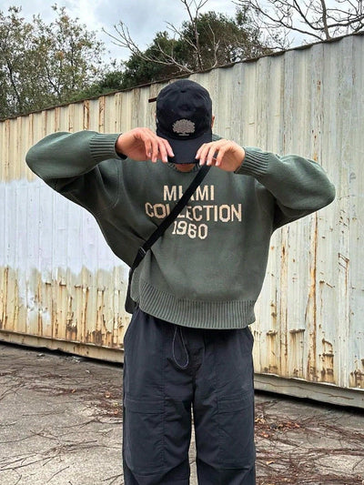 Icoon | Herre rundhals sweater – streetstyle striktrøje i bomuld