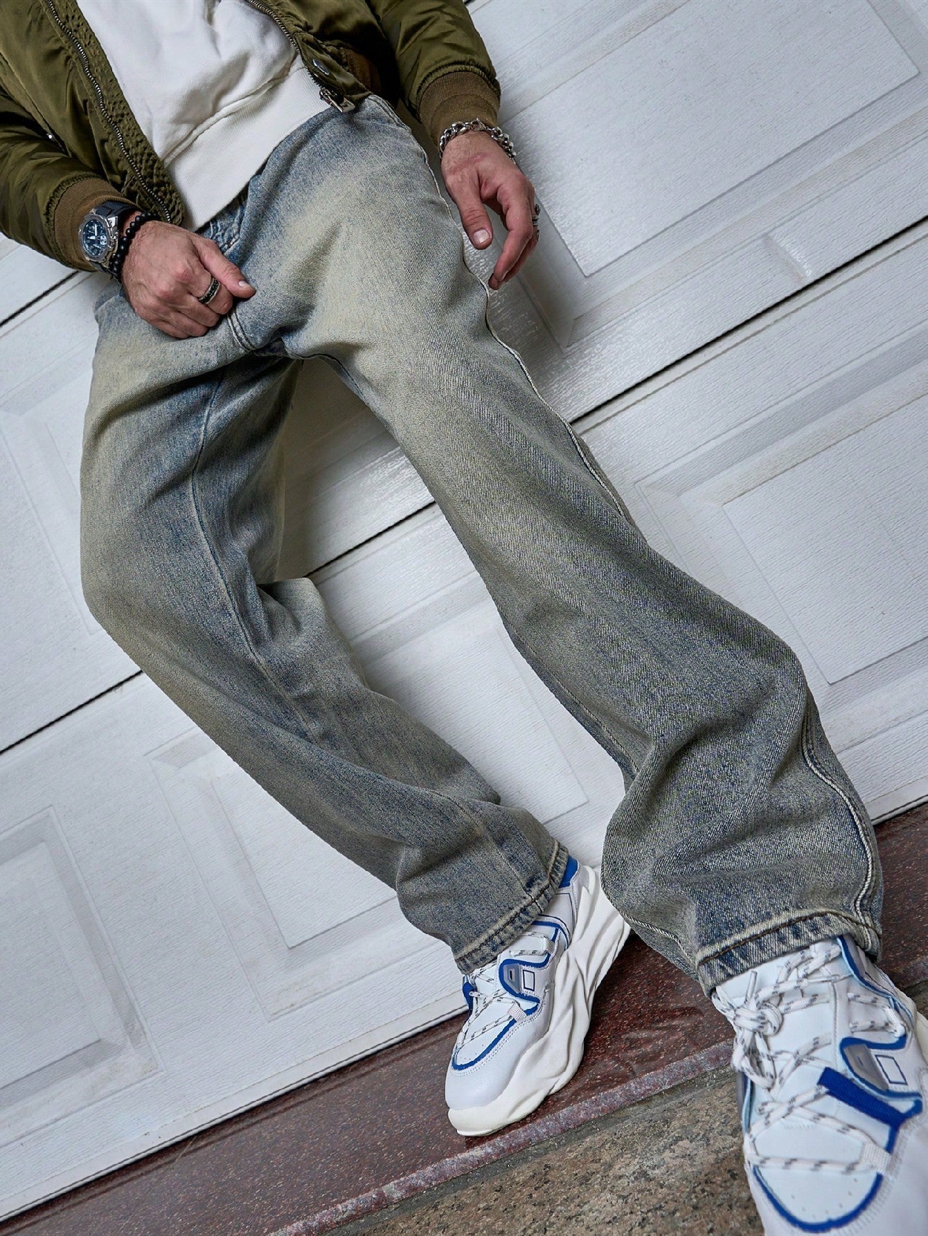 Fredrick | Relaxed-Fit Ret Herre Denim Jeans Mænd Bukser