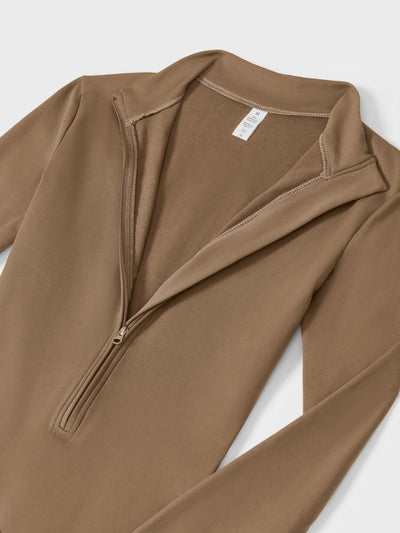 Helga | Stilfuld premium bodysuit med lynlås dame