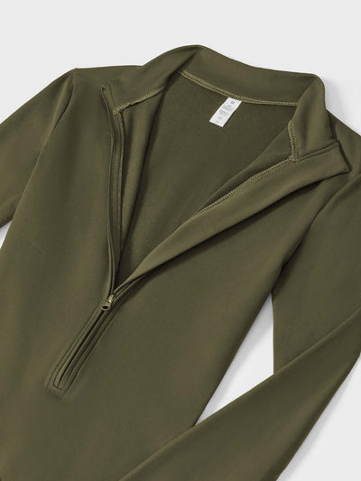 Helga | Stilfuld premium bodysuit med lynlås dame